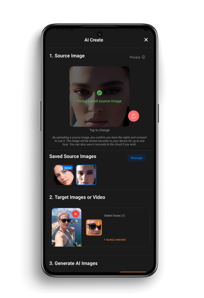 AI-Powered Face Swaps
